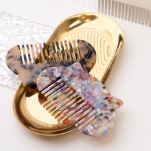 Load image into Gallery viewer, Personalized Cat Tortoise Shell Hair Comb