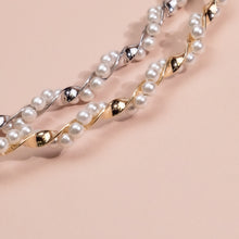 Load image into Gallery viewer, Minimalist Twisted Pearl headband