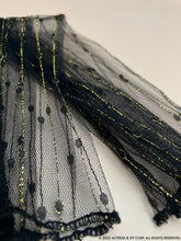 Load image into Gallery viewer, Sparkling Gold Thread Lace Fingerless XX Long Gloves