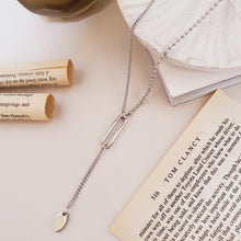Load image into Gallery viewer, Dainty Lariat Y Necklace
