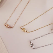 Load image into Gallery viewer, Dainty Simple Knot Necklace