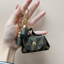 Load image into Gallery viewer, Luxury Leather Coin Purse Key Chain Air Pod Case