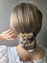Load image into Gallery viewer, Rose Crystal Hair Barrette