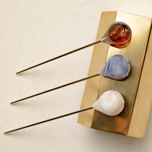 Load image into Gallery viewer, Marble Stone Hair Stick/ Bun Holder