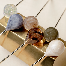 Load image into Gallery viewer, Marble Stone Hair Stick/ Bun Holder