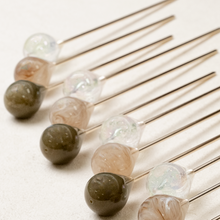 Load image into Gallery viewer, Marble Stone Hair Stick/ Bun Holder