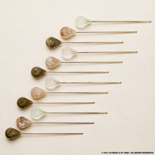 Load image into Gallery viewer, Marble Stone Hair Stick/ Bun Holder