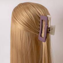 Load image into Gallery viewer, Matte Half & Half Contrast Hair Claw Clip