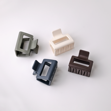 Load image into Gallery viewer, Minimalist Matte Rectangle Hair Clips- Medium Size