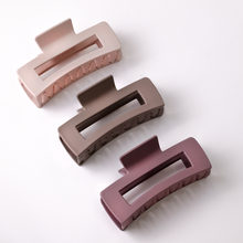 Load image into Gallery viewer, Minimalist Matte Rectangle Hair Clips- Extra Large Size