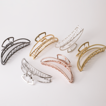Load image into Gallery viewer, Minimal Extra Large Metal Hair Clips- Hollow