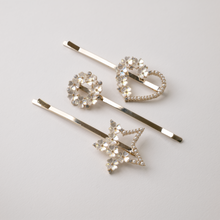 Load image into Gallery viewer, Cluster Flower Pearl Hair Pins, Star Hair Pins & Heart Hair Pins