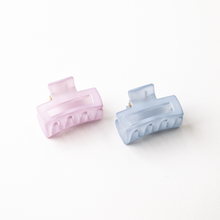 Load image into Gallery viewer, 2pcs Set Small Matte Rectangle Hair Clips