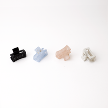 Load image into Gallery viewer, 2pcs Set Small Matte Rectangle Hair Clips