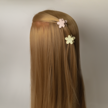 Load image into Gallery viewer, 2pcs Set Small Flower Matte Acrylic Hair Clips