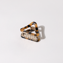 Load image into Gallery viewer, Small Tortoise Triangle Acetate Hair Clips