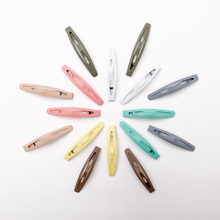 Load image into Gallery viewer, SET of Minimalist Matte Snap Hair Clips
