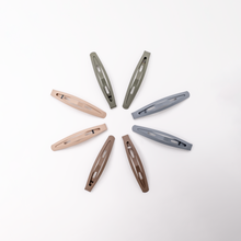 Load image into Gallery viewer, SET of Minimalist Matte Snap Hair Clips