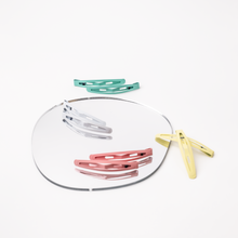 Load image into Gallery viewer, SET of Minimalist Matte Snap Hair Clips