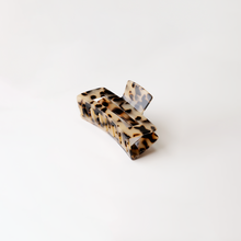 Load image into Gallery viewer, Rectangle Tortoise Acetate Hair Claw Clips