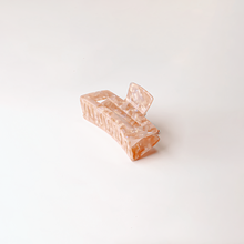 Load image into Gallery viewer, Rectangle Tortoise Acetate Hair Claw Clips
