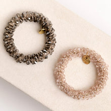 Load image into Gallery viewer, Crystal Beaded Hair Scrunchies