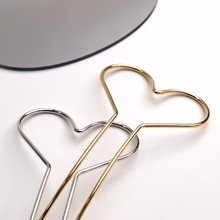 Load image into Gallery viewer, Heart Metal Hair Stick/ Bun Holder