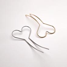 Load image into Gallery viewer, Heart Metal Hair Stick/ Bun Holder