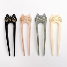 Load image into Gallery viewer, Minimalist Cat Hair Bun Holder