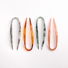 Load image into Gallery viewer, U Marble Hair Bun Holder