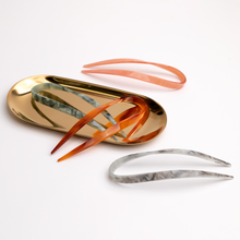 Load image into Gallery viewer, U Marble Hair Bun Holder