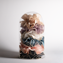 Load image into Gallery viewer, Gold Bead Trim Silky Satin Scrunchie