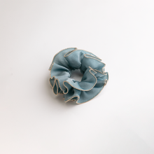 Load image into Gallery viewer, Gold Bead Trim Silky Satin Scrunchie