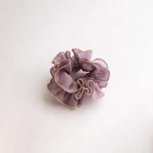 Load image into Gallery viewer, Gold Bead Trim Silky Satin Scrunchie