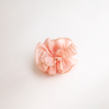 Load image into Gallery viewer, Gold Bead Trim Silky Satin Scrunchie