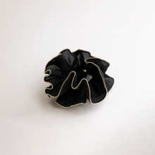 Load image into Gallery viewer, Gold Bead Trim Silky Satin Scrunchie