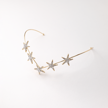 Load image into Gallery viewer, Starburst Crystal Headband/ Headpiece