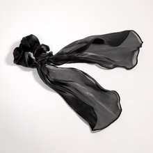 Load image into Gallery viewer, Silk Satin Scarf Bow Scrunchie