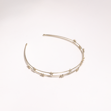 Load image into Gallery viewer, Double layered Star Crystal Headband