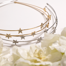 Load image into Gallery viewer, Double layered Star Crystal Headband