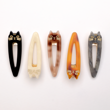 Load image into Gallery viewer, Cat Marble Oversized Hair Snap Pin