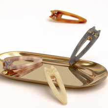 Load image into Gallery viewer, Cat Marble Oversized Hair Snap Pin