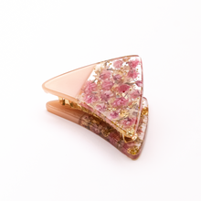 Load image into Gallery viewer, Pressed Flowers Hair Claw Clip