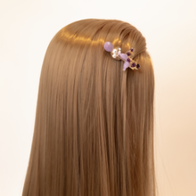 Load image into Gallery viewer, Butterfly Pressed Flowers Pearl Hair Clip