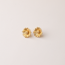 Load image into Gallery viewer, Dainty Sunflower Stud Earrings