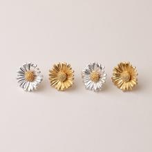 Load image into Gallery viewer, Dainty Sunflower Stud Earrings