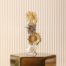 Load image into Gallery viewer, Dainty Sunflower Stud Earrings