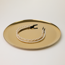 Load image into Gallery viewer, Minimalist Simple Pearl headband, Twisted Pearl hair band