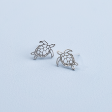 Load image into Gallery viewer, Minimalist Small Turtle Stud Earrings