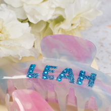 Load image into Gallery viewer, Personalized Extra Large Marble Hair Claw Clip